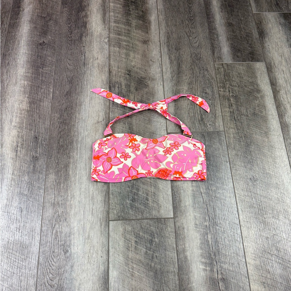 Lilly Pulitzer Pink Floral Bikini Top
